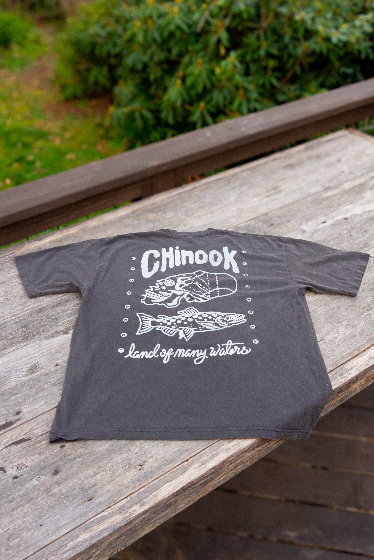 Land of many waters. Vintage Black W/ Front Pocket